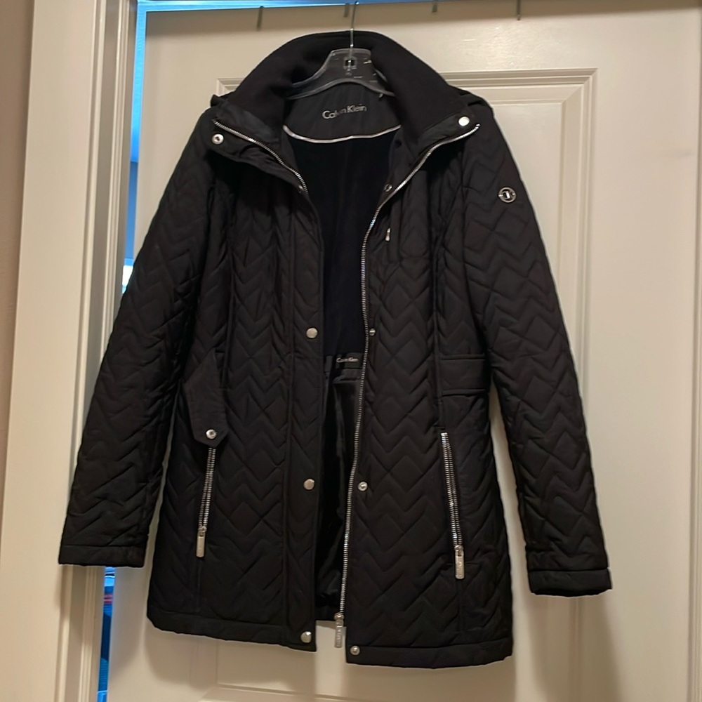 Calvin Klein black quilted jacket